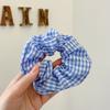 Versión Coreana Lindo Crema Dulce Niña Liga para el Cabello, Scrunchie de Lazo Estilo Mori, Cuerda para el Cabello de Cola de Caballo Sobredimensionada de Alta Gama