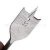 Broca Plana para Madera de 6-55mm, Broca de Acero de Alto Carbono con Vástago Hexagonal de Cambio Rápido de Tres Puntas, Broca para Abrir Agujeros en Puertas de Cajones