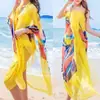 Saia de Praia Lenço de Seda para Mulheres 2025 Novo Estilo Roupa de Viagem Sanya Xale com Proteção Solar Yunnan Qinghai Decoração de Beira-Mar