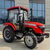 Comercio exterior transfronterizo tractor de cuatro ruedas 804 con pala cargadora frontal, eje trasero lastrado, rotocultivador para arar la tierra, tractor de cuatro ruedas
