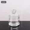Atacado 50ml Garrafa de vidro cilíndrica clássica para aromaterapia 100ml Garrafa de vidro transparente Rattan Garrafa volátil vazia