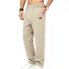 Pantalones largos deportivos y casuales de punto jacquard de peso pesado para hombre, de pierna recta, para otoño e invierno, Amazon transfronterizo europeo y americano, pantalones de chándal para hombre