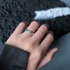 Anillo Irregular de Plata Esterlina S925 de Diseño de Nicho Simple, Versátil, de Lujo Ligero de Gama Alta, Unisex