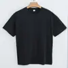 Nova Camiseta de Algodão 180g com Capa de Seda Larga Masculina e Feminina Branca Gola Careca Manga Curta Verão Algodão de Xinjiang Manga Meia