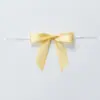 Lazos de Cinta Terminados, Serpentinas Largas, Cintas de Seda, Diademas, Pendientes, Accesorios de Ropa, Tocados, Materiales Auxiliares, Sellado de Bordes para Repostería, Hilo Dorado