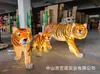 Forma de Tigre Resina Fibra de Vidro Animal de Paisagem Iluminação Externa Turismo Cultural Passeio Noturno Ponto Turístico Parque Iluminação Pública