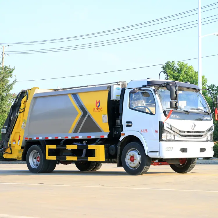 东风途逸7吨垃圾压缩车6吨垃圾转运车国六新款