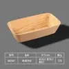 Vajilla para olla caliente de melamina, plato para brochetas con imitación de veta de madera, plato de exhibición para buffet de verduras, olla caliente pequeña giratoria, uso comercial en restaurantes