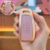 Para Audi a4l cubierta de llave a6l de alta calidad a3 carcasa q5l hebilla q3 hombre a5 bolsa q2l mujer a7 coche a8 suministros de modificación