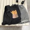 Verão infantil vintage velho preto algodão bonito meninos sem mangas solto camiseta infantil colete moderno top