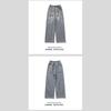 Jeans Retro Estilo Ins de Calle Americana para Hombres y Mujeres, Nueva Marca de Moda Casual Estilo Calle Pierna Ancha Rectos Largos, Transfronterizo