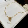Collar Colgante de Perlas de Agua Dulce y Plata Rota, Personalizado, Sencillo, Moderno, Cadena para Clavícula Versátil, Cadena de Cuello de Gama Alta de Nicho