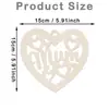 Corazón de Madera para el Día de San Valentín Transfronterizo Div con Forma de Corazón Etiquetas de Madera para el Día de la Madre Fiesta de Cumpleaños Decoración del Hogar Adornos Colgantes