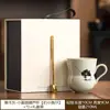 Taza de Agua de Calabaza de Gato Linda con Almohada Alta Gris Ceniza, Taza de Desayuno de Cerámica para Niños, Taza de Té, Caja de Regalo para Taza de Té Kung Fu