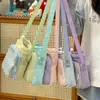 Bolsa de Celular 2026 Novo Estilo Com Porta-Garrafa de Água Bloco de Cores Bolsa Pequena Leve Bolsa de Ombro Feminina Bolsa Feminina Bolsa Transversal Fofa para Senhoras