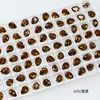 Rinestones para Uñas Dongzhou Rinestones Melard con Base Puntiaguda Accesorios para Joyería DIY Rinestones Irregulares Amarillo Ahumado Populares Otoño e Invierno Decoraciones para Uñas