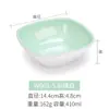Vajilla de Melamina Cuadrada Imitación Porcelana Dos Tonos Pequeño Restaurante de Hot Pot Autoservicio Tazón para Condimentos Comida Rápida Tazón para Arroz Tazón para Postres Comercial