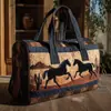 2026 Nova Série Animal Cavalo Transfronteiriça Bolsa de Viagem Acolchoada Portátil para Curta Distância Bolsa Multifuncional para Esportes Fitness