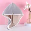 Gorro Secador de Pelo Espeso de Coral Fleece para Mujer, Pañuelo Absorbente de Agua de Secado Rápido para Secar la Cabeza, Sin Secador de Pelo, Doble Capa de Alta Densidad, Súper Suave