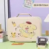 Bolsa de Maquillaje de Dibujos Animados Kuromi, Brocha de Maquillaje Portátil, Estuche de Maquillaje Kapibara de Gran Capacidad, Bolsa de Almacenamiento para Productos de Cuidado de la Piel