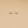 Pendientes de plata de ley S999 con perlas de agua dulce, ligeros y lujosos, con un elegante diseño de nicho, exquisita joyería para las orejas.