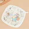 Toalla Facial de Seis Capas para Niños, Toalla de Gasa para Babas de Bebé, Pañuelo para Bebés de Guardería, Patrón Floral Único