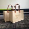 Bolso de fieltro para mujer Workman Tono tembloroso Caperucita Roja Texto Bolso de hombro único para niña Bolso de mano de gran capacidad Personalizable