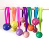 Corda de Cabeça Infantil Cor Candy Elástico de Borracha Anéis de Cabelo Corda de Cabeça para Rabo de Cavalo Sete Cores Bola Redonda Acessórios de Cabeça Acessórios de Cabelo de Princesa