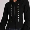 Sudadera de Mujer Estilo Harajuku Otoño e Invierno Transfronteriza Europea y Americana Moda Callejera Tendencia de Personalidad Chaqueta Retro Decorada con Remaches