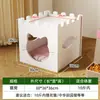Casa de cachorro para exterior adequada para todas as estações, casa para animais de estimação para cães de pequeno e médio porte, para interior e exterior, à prova de chuva, à prova de sol, canil de cachorro destacável