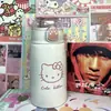 Caneca Térmica Fofa de Gato Garra com Canudo Aço Inoxidável 316 Grande Capacidade Simples Dupla Bebida para Crianças Estudantes Copo de Água