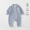 Roupas de Bebê Direto da Fábrica Estilo Quatro Estações Macacões com Zíper para Meninos e Meninas Loungewear de Seda e Caxemira