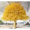 Árvore Banyan Dourada Artificial, Árvore dos Desejos Luz Dourada, Árvore que Atrai Dinheiro, Árvore da Fortuna para Pousada em Área Cênica, Árvore do Dinheiro Simulação em Fibra de Vidro