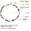 Collar de Piedras Naturales de Colores Hecho a Mano con Cuentas de Diseño Nicho Ins Coreano Cadena para Clavícula de Moda Versátil Personalizable Joyería