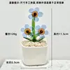 Adornos de Escritorio Hechos a Mano de Flor de Jacinto Suculento Esmaltado Decoración de Maceta de Planta Artificial de Vidrio Micro Paisaje Creativo