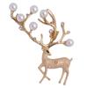 Moda Europeia e Americana Broche de Veado de Natal Cabeça de Veado Fofa Animal Alce Broche de Alta Qualidade Joia Corsage Decoração de Roupa Feminina
