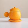 Taza de Cerámica Separación Té-Agua Taza Xinxinxiang Naranja Hotel B&B Empresa Regalo de Negocio Venta al por Mayor Logo Personalizado