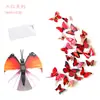 Adesivos de Parede Borboleta 3D Adesivos de Geladeira Decorações Artesanais Decorativas para Janela Papel de Parede Borboleta PVC Cor Total H-003