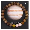 Amazon Pulsera de Piedra de Ocho Planetas para Hombre con Cuentas Piedra Ojo de Tigre Pulsera de Saturno Cielo Estrellado Universo Joyería del Cielo Estrellado