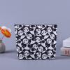 Estojo de lápis de lona em branco transfronteiriço da Amazon personalizado de grande capacidade bolsa de papelaria para estudantes zíper de lona bolsa de cosméticos atacado