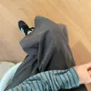 Pantalones Casuales Petite Americanos de Moda Cintura Alta Sueltos Chic Cortos Tipo Globo Sensación Relajada Pantalones de Pierna Ancha Curvos ins