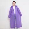 Impermeable EVA no desechable al por mayor, engrosado y alargado, impermeable y a prueba de viento, impermeable de una pieza para senderismo y viajes al aire libre para adultos