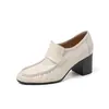 Zapatos Mocasines Plegados de Piel de Vaca de Primera Capa con Patrón de Piel de Anguila de Nicho Otoño 2026, Cómodos y Versátiles, Zapatos de Mujer de Cuero Completo a la Moda
