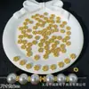 Espaciadores de Rueda de Copo de Nieve de 4/6/8 mm Base de Flor Cuentas para Pulsera Colgante Hecho a Mano DIY Accesorios de Joyería de Aleación