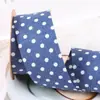 Fita de Jeans com Bolinhas Dupla Face Corte Reto Laço DIY Acessórios de Cabelo Roupa de Performance Gravata Acessórios para Cartola Fita
