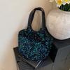 Bolsa de Lantejoulas para Comércio Exterior Grande Capacidade Portátil Feminina Bolsa Saco Leve para o Dia a Dia Bolsa de Braço de Alta Qualidade Bolsa de Ombro para Sogra