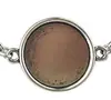 Placa Ligera Grabado Pulsera Tejida de Cuero DIY Base Redonda Pulsera Accesorios para Pulseras Pulsera de Botón