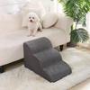 Escada para Cachorro, Escada de Subir para Pet, Degraus Reversíveis de Esponja, Adequada para Cães Pequenos e Médios Como Bichon, para Subir na Cama ou Sofá, Removível e Lavável