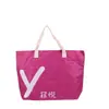Bolsa tejida portátil logo impreso personalizado bolsa grande llamativa bolsa impermeable piel de serpiente láser bolsa promocional de exposición personalizada