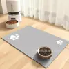 Tapete de Alimentação para Pets Temu Dropshipping Transfronteiriço, Cor Sólida Simples, Terra de Diatomáceas, à Prova de Vazamentos, Antiderrapante, Proteção contra Salpicos, Absorvente de Água